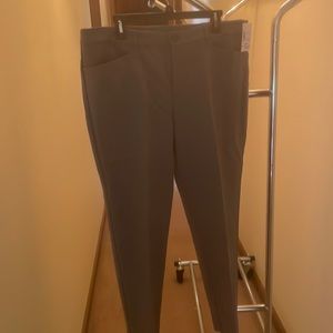 New with tags twill, dress trousers in gray.  Size 16 short.